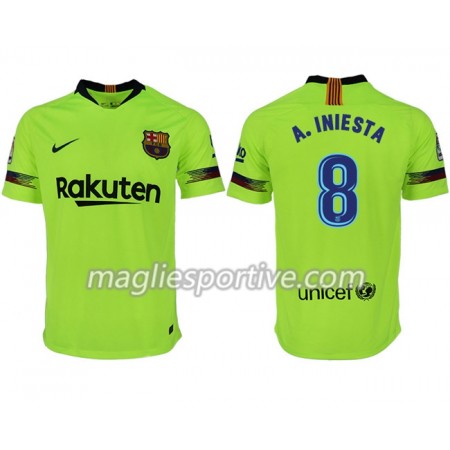 Completo Calcio Barcellona A. INIESTA 8 Divisa Trasferta 2018/2019